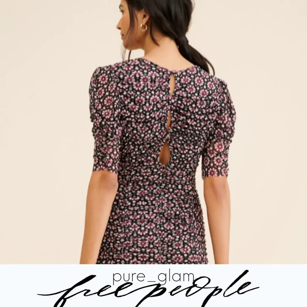 Free People floral midi dress